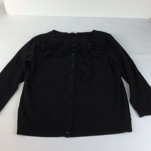 Talbots black cardigan Sz Small